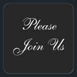 Join Us Envelope Sticker<br><div class="desc">Formal Wedding Vows Invitation Seal Stickers    © Photography and Design by TDSwhite at ArtisticPostage.</div>