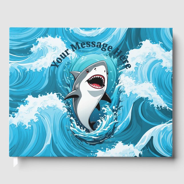 Join Us For a Bite Shark Guest Book (Front)