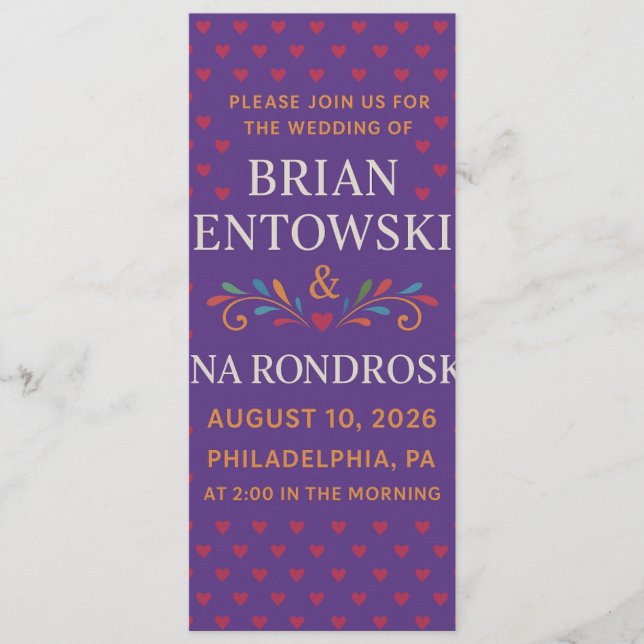 Join Us for a Day of Love and Celebration  Invitation (Front)