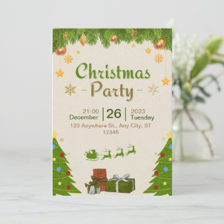 Join Us for a Festive Christmas Party Invitation