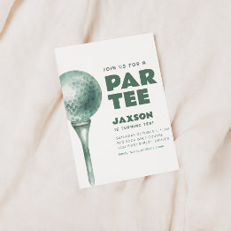 Join Us For A Par-Tee Golf Birthday Party Invite