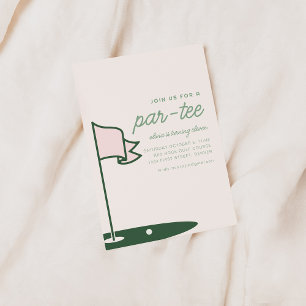 Join Us For A Par-Tee Golf Birthday Party Invite