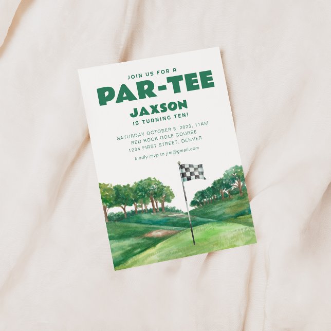 Join Us For A Par-Tee Golf Birthday Party Invite (Creator Uploaded)