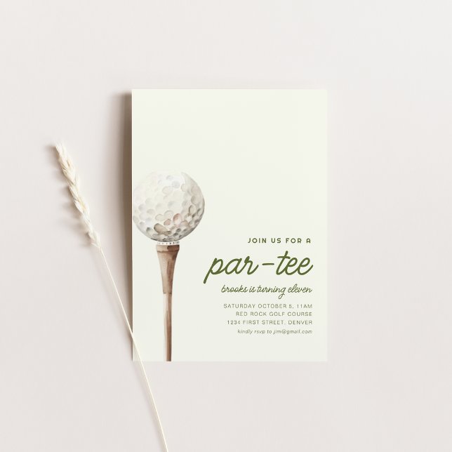 Join Us For A Par-Tee Golf Birthday Party Invite (Creator Uploaded)