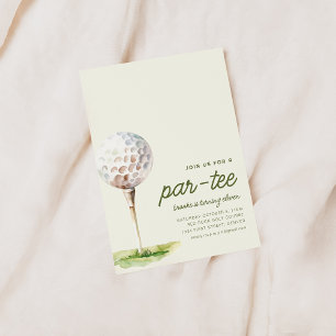 Join Us For A Par-Tee Golf Birthday Party Invite