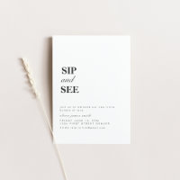 Join Us For a Sip and See Party Invitation