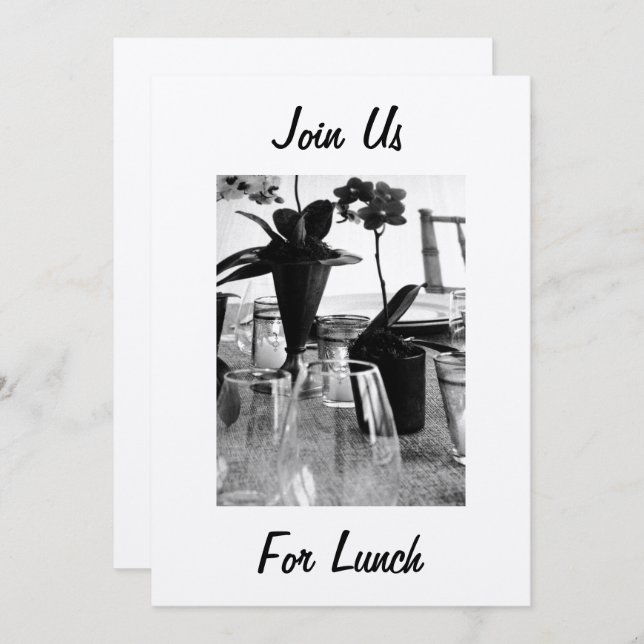 JOIN US FOR LUNCH - INVITATION (OR ANY EVENT) (Front/Back)