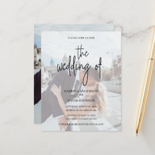 Join us for the wedding photo invitation