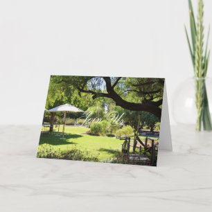 Join Us Green Garden Venue Greeting Card