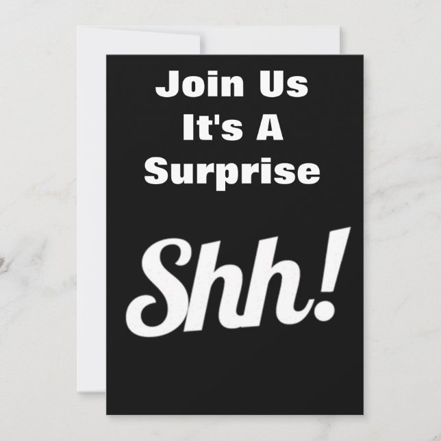 JOIN US ***IT'S A SURPRISE*** PARTY INVITATION (Front)