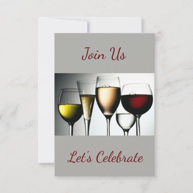**Join Us / Let's Celebrate** Party INVITATION (Front)