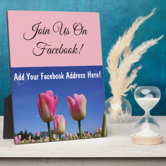 Join Us On Facebook! Counter Plaque Add Address