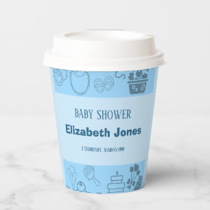 "Join Us to Celebrate Our Little Prince on the Way Paper Cups