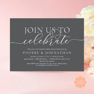 Join Us To Celebrate, Wedding Rehearsal Dinner Invitation