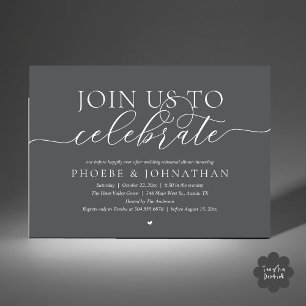 Join Us To Celebrate, Wedding Rehearsal Dinner Invitation