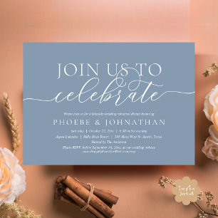 Join Us To Celebrate, Wedding Rehearsal Dinner Invitation