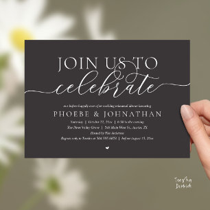 Join Us To Celebrate, Wedding Rehearsal Dinner Invitation
