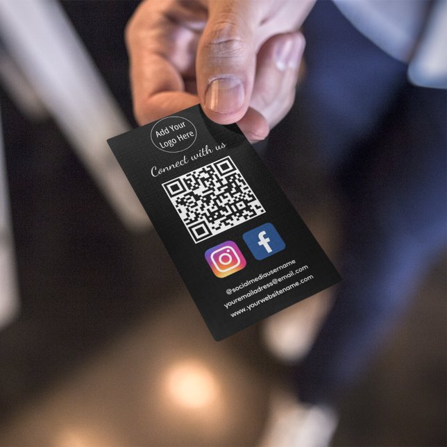 Join us via Social Media QR Code | Connect with Us Business Card (Creator Uploaded)