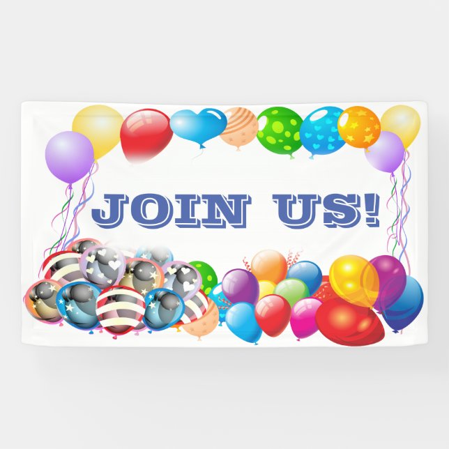 Join Us Vinyl Banner 3' x 5' Banner (Horizontal)