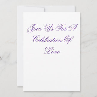 Join Us With Love Invitation