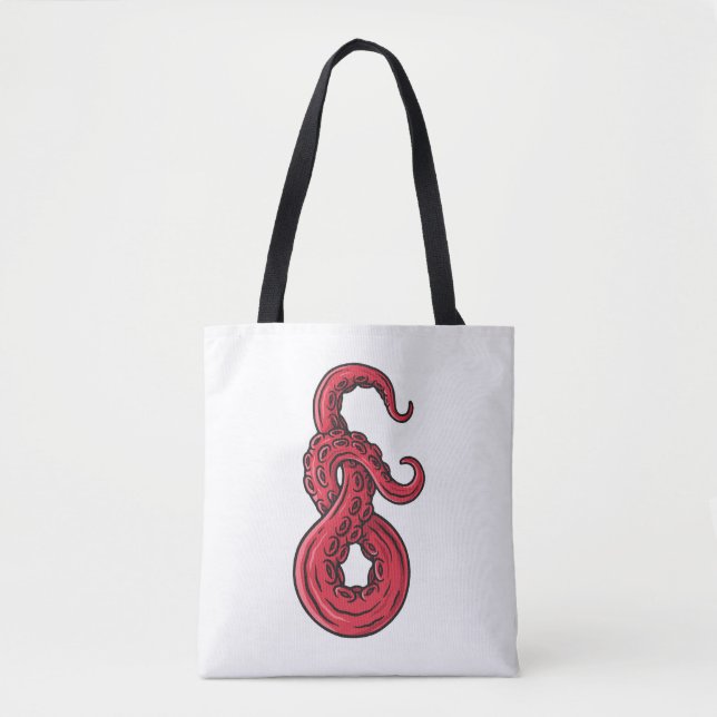 Joined tentacles tote bag (Front)