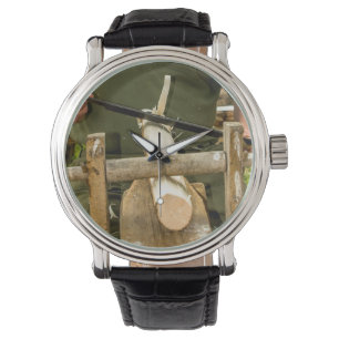 Joiner/Woodworker Vintage Leather Strap Watch