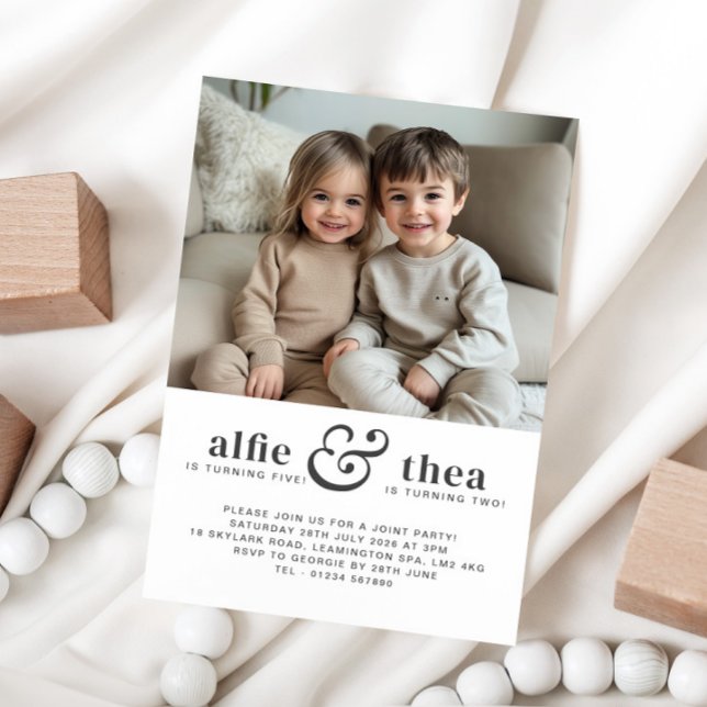 Joint Birthday Invitation Portrait (Creator Uploaded)