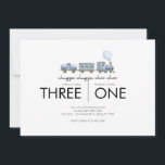 Joint Birthday Party - Train Theme Invitation<br><div class="desc">Chugga Chugga,  Choo Choo - Joint birthday invitation for siblings or friends. Perfect for your train themed party!</div>