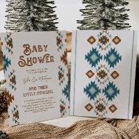 Joint Cowgirl Baby Shower Invitations