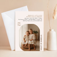 Joint Dual Sister Photo Birthday Party Celebration