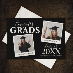 Joint Graduation   2 Photo Invitation