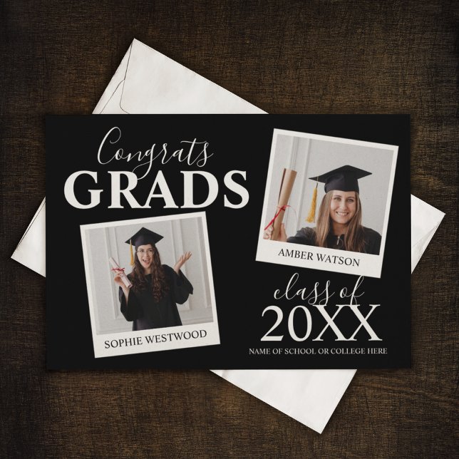 Joint Graduation | 2 Photo Invitation (Creator Uploaded)