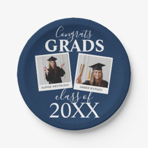 Joint Graduation 2 Photo Paper Plates