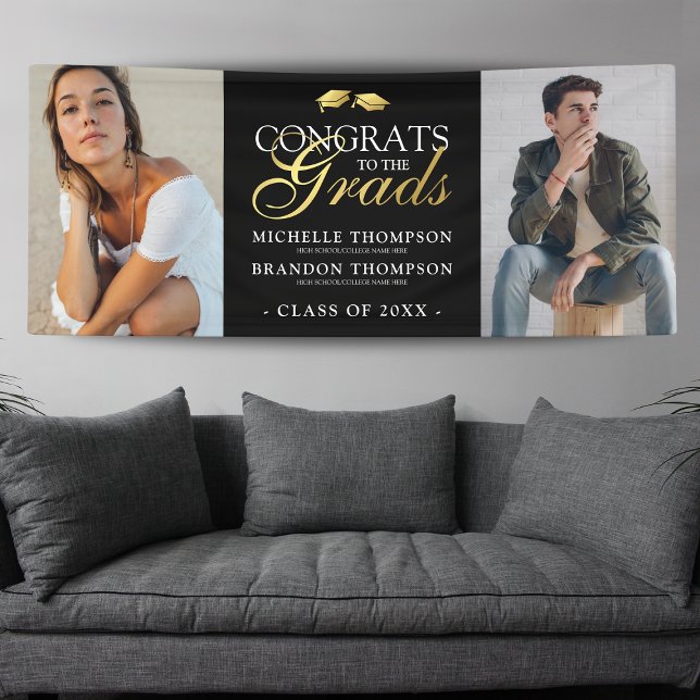 Joint Graduation Party 2 Photo Banner (Creator Uploaded)