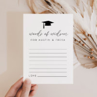 Joint Graduation Words of Wisdom Cards