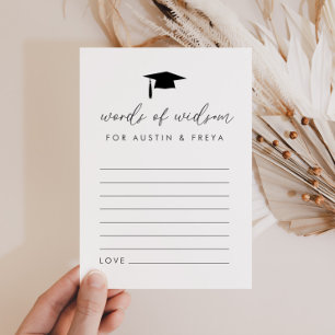Joint Graduation Words of Wisdom Cards