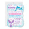 Joint Mermaid and Shark Birthday Invitation