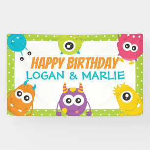 Joint Monster Birthday Party Sign