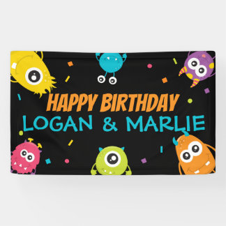 Joint Monster Birthday Party Sign