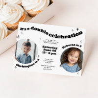 Joint Retro Kids Birthday Party with Photo