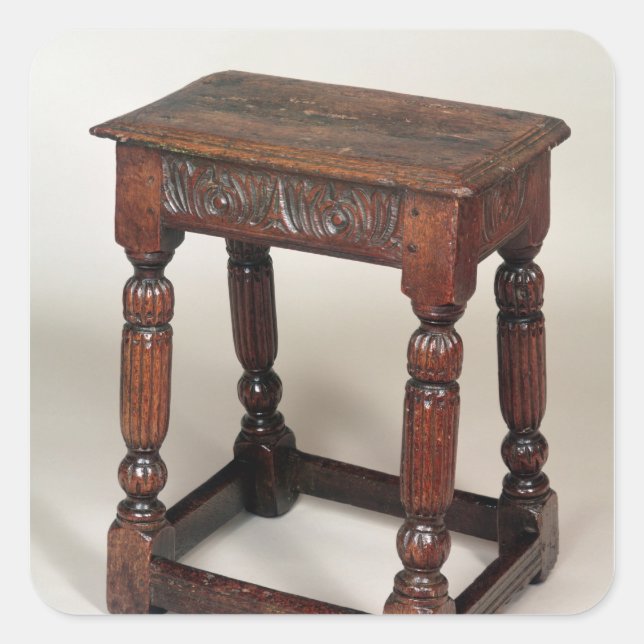 Joint stool square sticker (Front)