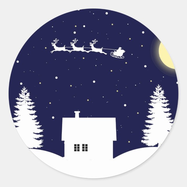 jojo navidad classic round sticker (Front)