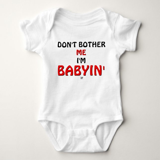 Joke about the tantrums of babies baby bodysuit (Front)