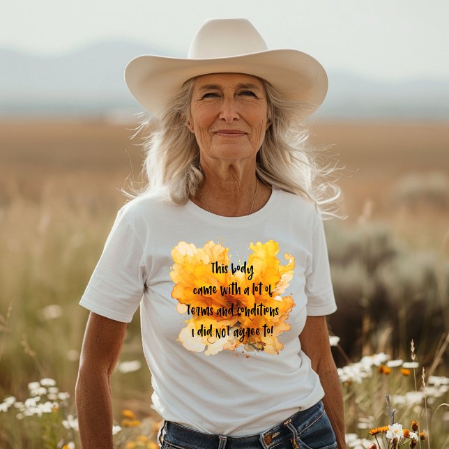 Joke About Your Own Body on Abstract Background T-Shirt (Creator Uploaded)