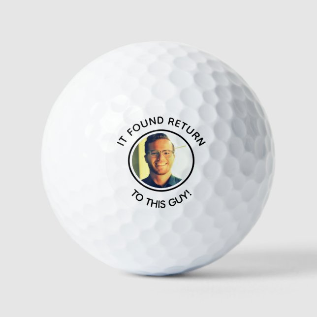 joke funny Custom dad photo golf ball  (Front)