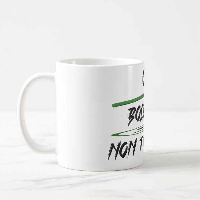 Joke message about age graphics and words coffee mug (Left)
