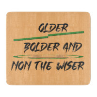 Joke message about age graphics and words