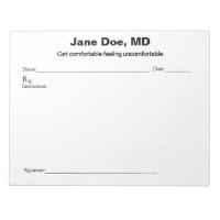 Joke prescription pad - 11" x 8.5" Notepad 