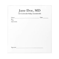 Joke prescription pad  - 5.5" x 6" Notepad