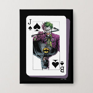 Joker and Batman Spade Playing Card Illustration
